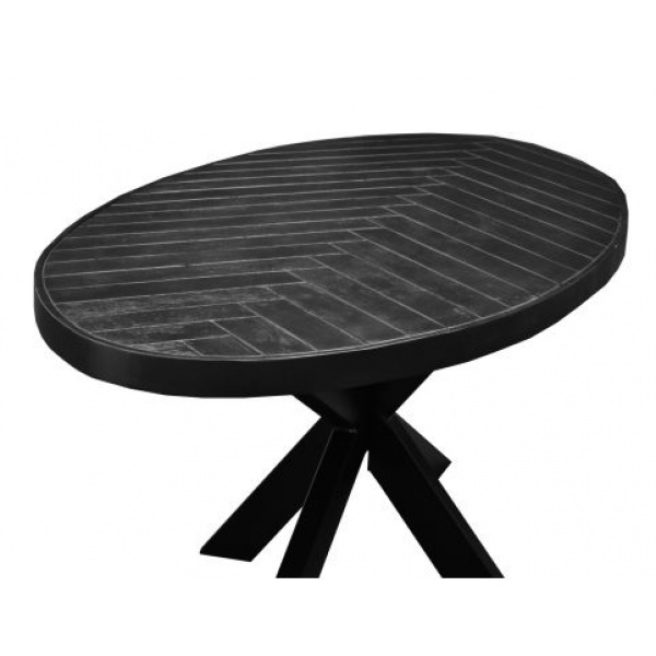Eettafel Herringbone Ovaal 180