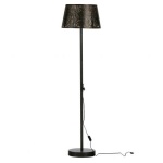 Keto Staande Lamp Metaal Zwart/antique Brass