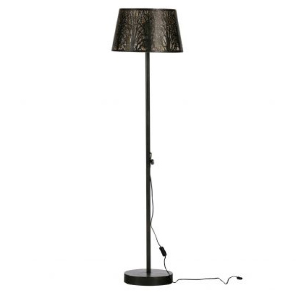 Keto Staande Lamp Metaal Zwart/antique Brass