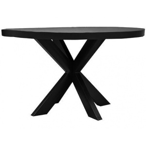 Eettafel Black Circle III 120 Zwart Mangohout