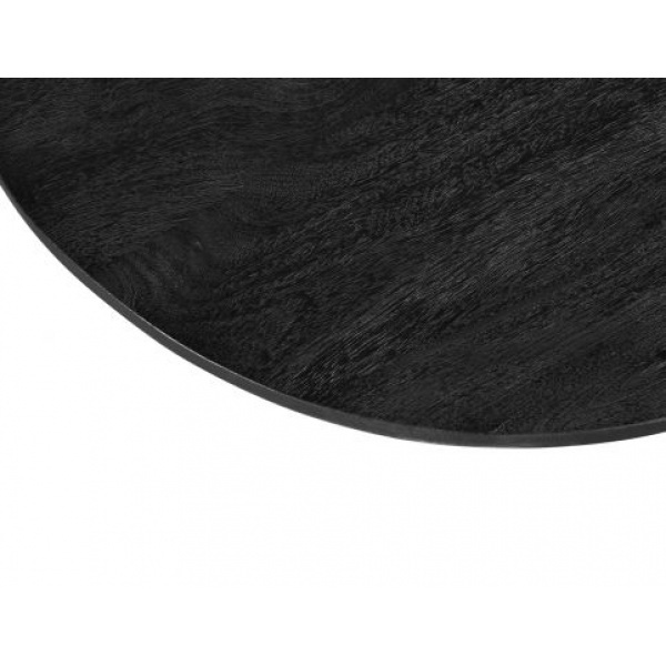 Eettafel Black Circle III 120 Zwart Mangohout