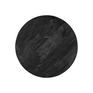 Eettafel Black Circle III 130 Zwart Mangohout