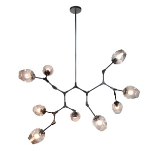 Hanglamp Lime 9 Lichts Smoke Grey