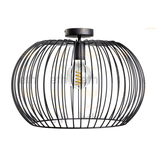 Plafoniere Wire 50 cm Zwart