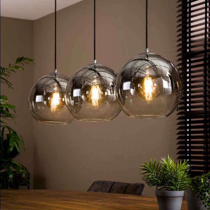 Doorweekt Pijler samenzwering Hanglamp 3L bubble shaded / Oud zilver Online Kopen - 4UDesigned.nl