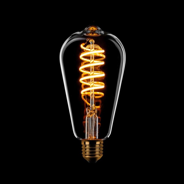 Lichtbron Edison ST64 Filament spiraal LED