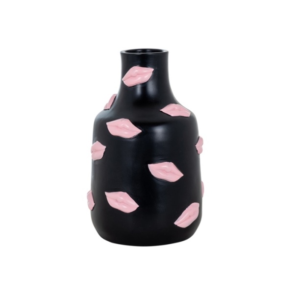 Vaas Kisses zwart klein (Black)