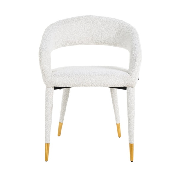 Stoel Gia White bouclé Fire retardant (FR-Copenhagen 900 Bouclé White)