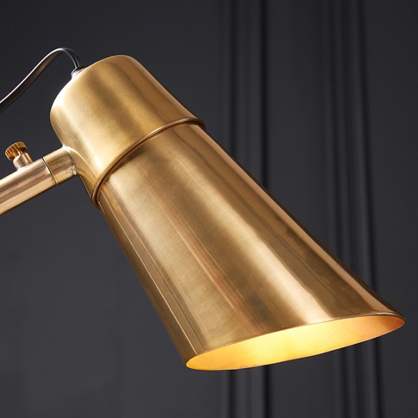 Vloerlamp Engineering Goud