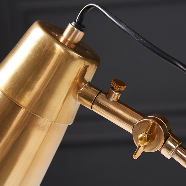 Vloerlamp Engineering Goud