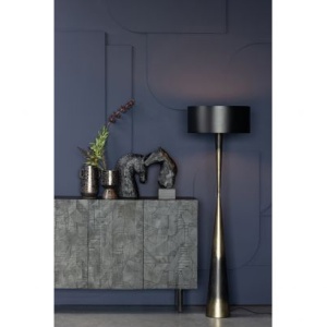 Blackout Too Staande Lamp Metaal Zwart/brass