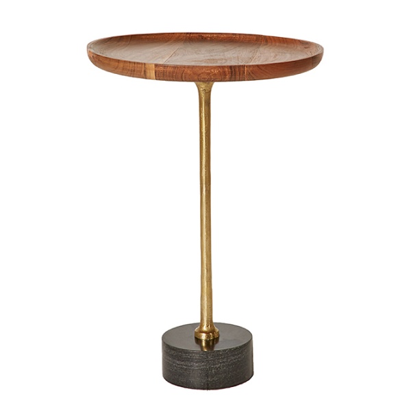 Bijzettafel Trayful Acacia Rond