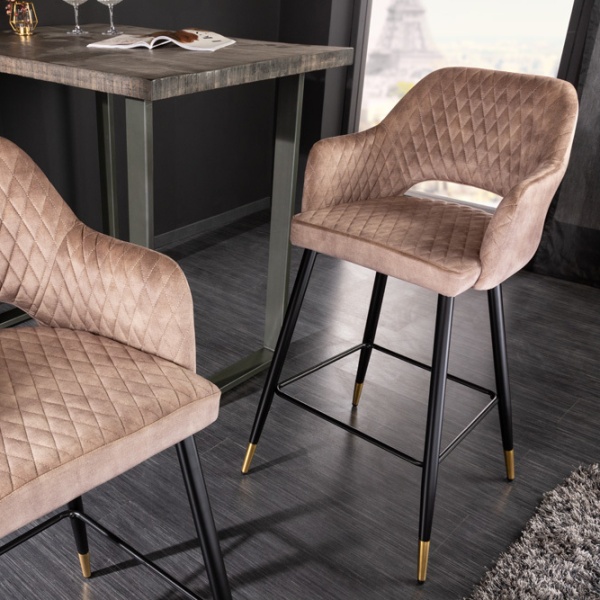 Barkruk Paris Velvet Taupe