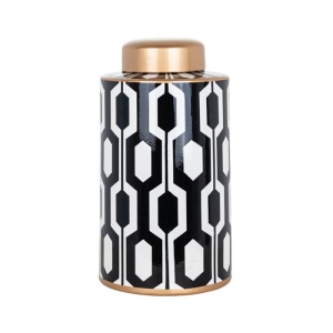 Pot Faylinn groot (Black/white)