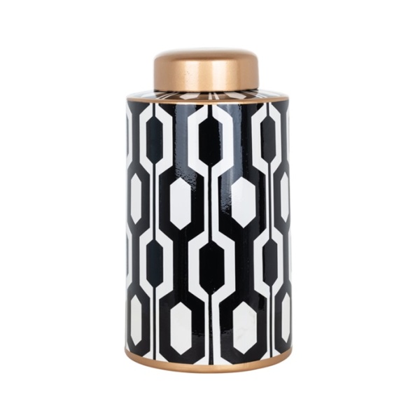 Pot Faylinn groot (Black/white)