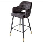 Barkruk Paris Velvet Antraciet