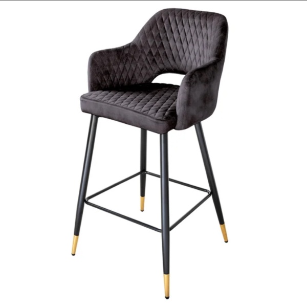 Barkruk Paris Velvet Antraciet