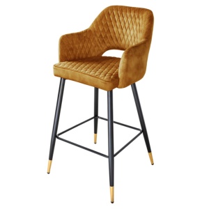 Barkruk Paris Velvet Gold