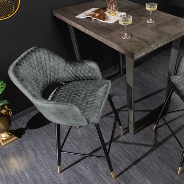 Barkruk Paris Velvet Groen