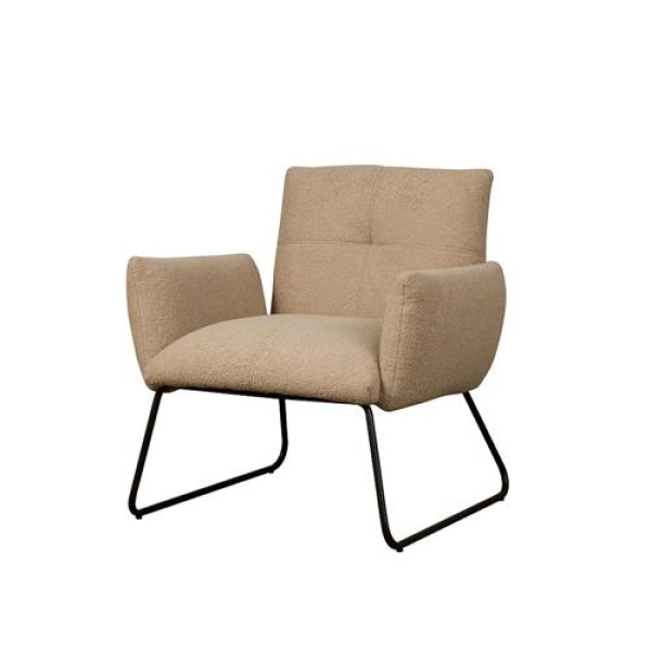 Fauteuil Dante Teddy Lichtbruin