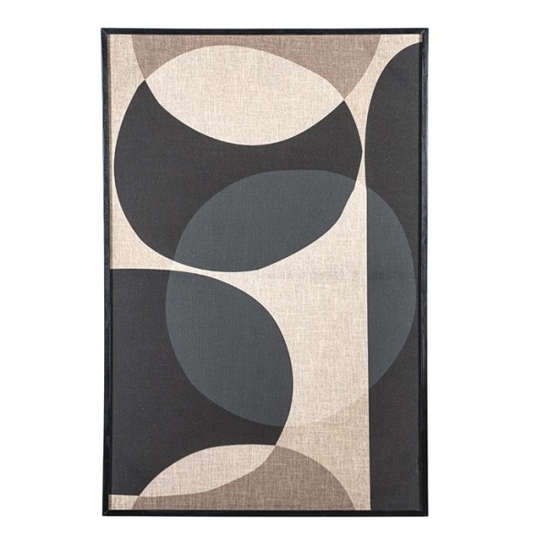 Schilderij Ato Large - Black