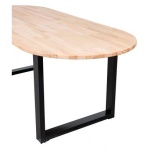 Combi-tablo: Ovaal Eiken Onbeh & U-poot