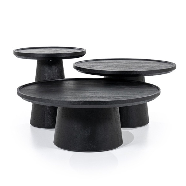 Salontafel Ron 66 cm Zwart