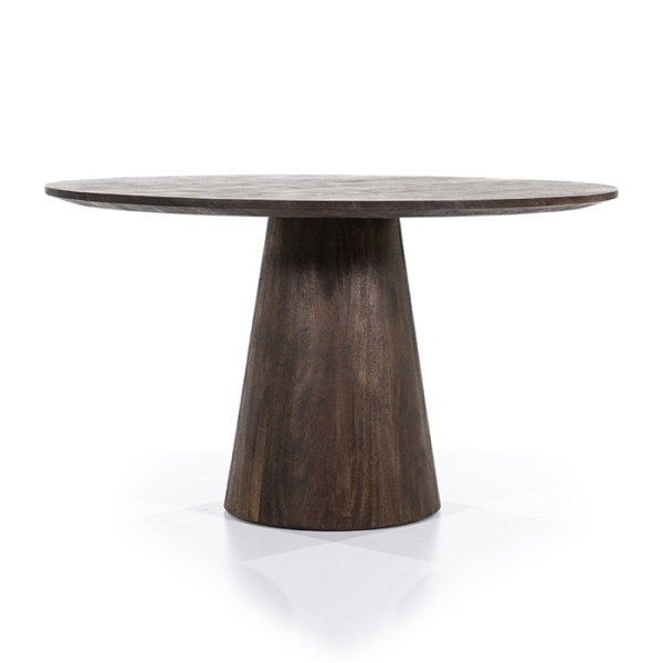 Eettafel Aron Rond 130 Bruin