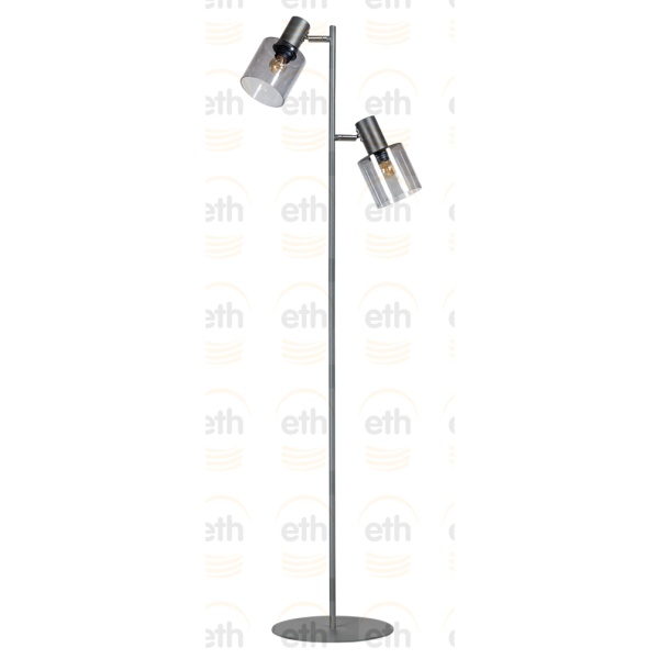 Vloerlamp Sledge Glass 2L Grey Glas