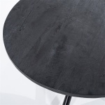 Eettafel Rond met Kruispoot 150 zwart