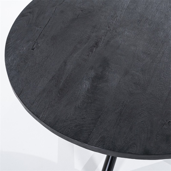 Eettafel Rond met Kruispoot 150 zwart