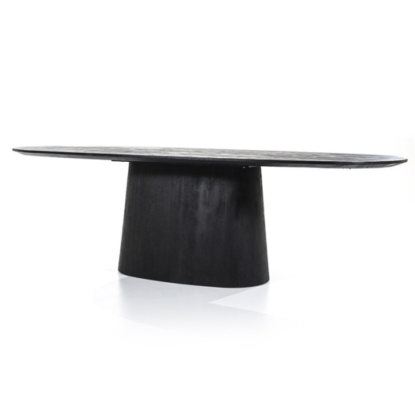 Eettafel Aron Ovaal 200 Zwart