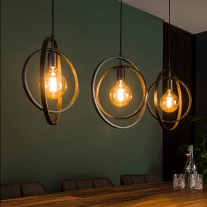 Hanglamp 3L Turn around / Charcoal