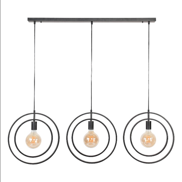 Hanglamp 3L Turn around / Charcoal