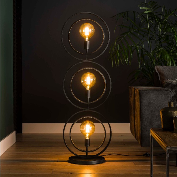 Vloerlamp 3L Turn around / Charcoal