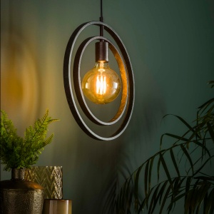 Hanglamp 1L Turn around / Charcoal