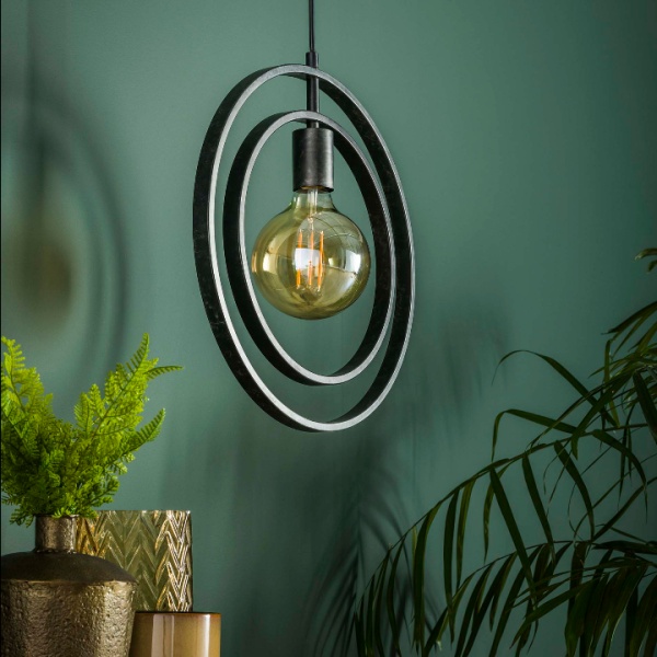 Hanglamp 1L Turn around / Charcoal