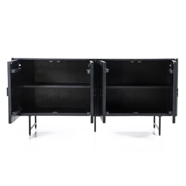 Dressoir Remi 4-deurs Zwart