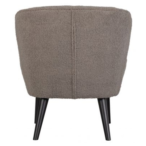 Sara Fauteuil Teddy Mud