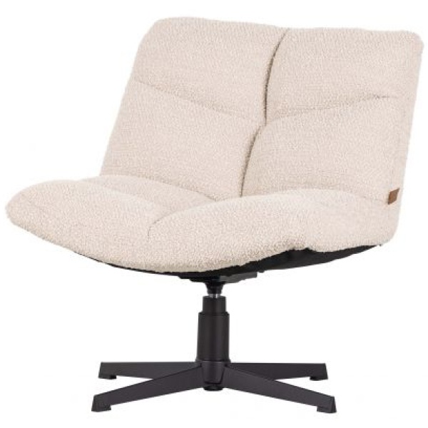 Vinny Draaifauteuil BouclÉ Off White