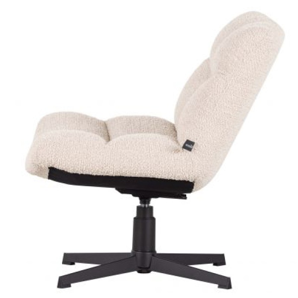 Vinny Draaifauteuil BouclÉ Off White