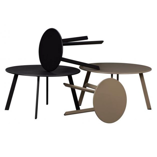 Fer Bijzettafel Metaal Zwart Ø70cm