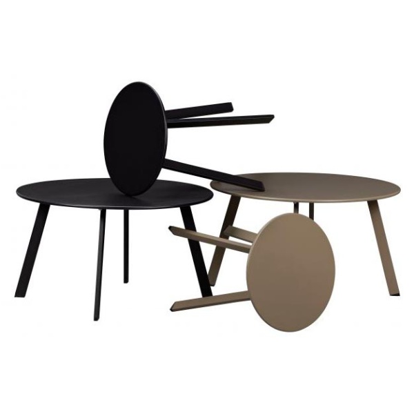 Fer Bijzettafel Metaal Zwart Ø40cm