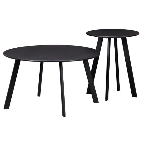 Fer Bijzettafel Metaal Zwart Ø40cm