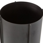 Arda Plantenpot Metaal Zwart 40cm