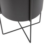 Arda Plantenpot Metaal Zwart 40cm