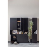 Arda Plantenpot Metaal Zwart 40cm