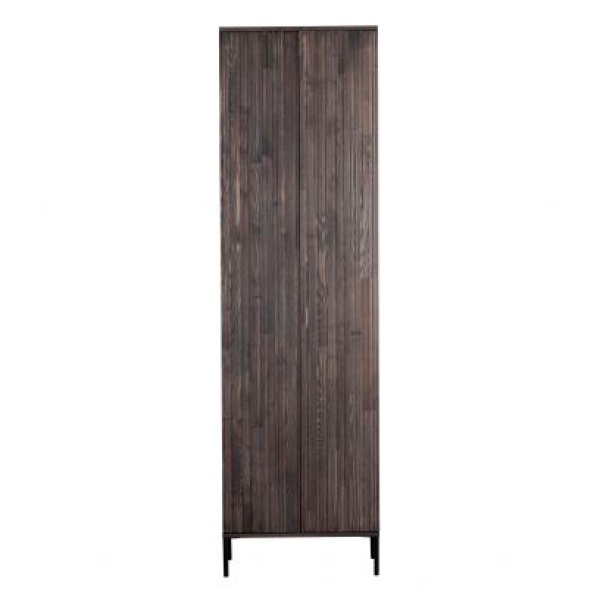 New Gravure Hoge Kast Met Lade Essen Espresso [fsc]