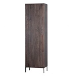 New Gravure Hoge Kast Met Lade Essen Espresso [fsc]