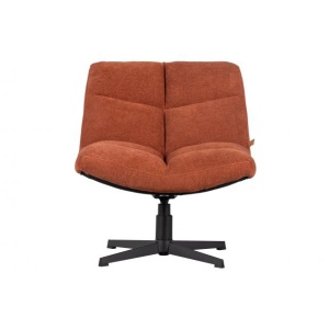 Woood Draaifauteuil Vinny Bouclé Roest